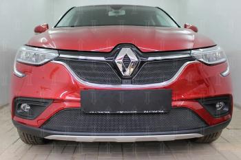5 999 р.  Защита радиатора (верх, 2 части) Стрелка11 PREMIUM Renault Arkana (2019-2025) (черная)  с доставкой в г. Кемерово. Увеличить фотографию 2
