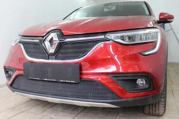 5 999 р.  Защита радиатора (верх, 2 части) Стрелка11 PREMIUM Renault Arkana (2019-2025) (черная)  с доставкой в г. Кемерово. Увеличить фотографию 3