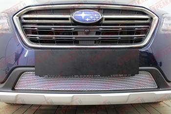 Защита радиатора Стрелка11 PREMIUM Subaru Outback BS/B15 рестайлинг универсал (2017-2021) (хром)