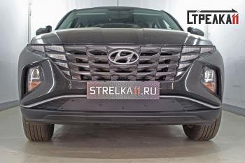 Зимняя заглушка решетки радиатора (с вентиляционной шторкой) Стрелка11 Hyundai (Хюндаи) Tucson (Туссон)  NX4 (2020-2022) NX4 ()