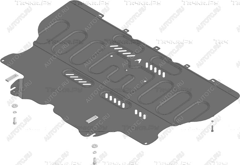 11 699 р. Защита картера и КПП ALFECO  Changan LAMORE (2023-2025) (алюминий 4 мм)  с доставкой в г. Кемерово