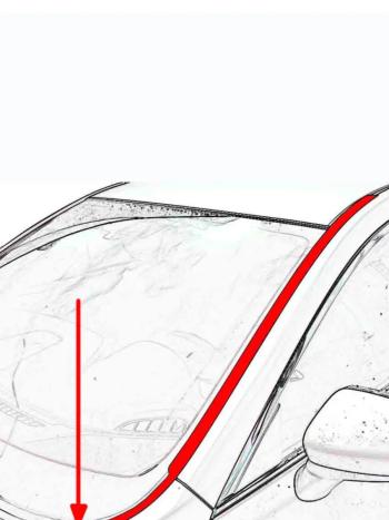 2 899 р. Водосток лобового стекла Премиум Стрелка 11 Volkswagen Polo 5 седан рестайлинг (2015-2020)  с доставкой в г. Кемерово. Увеличить фотографию 2