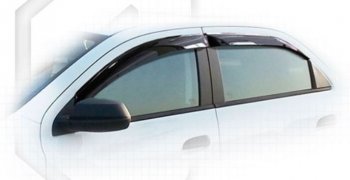 Дефлектора окон CA-Plastiс Ravon R4 (2016-2020) (Classic полупрозрачный, Без хром.молдинга)