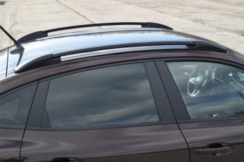 8 929 р. Рейлинги на Petroil Tuning  Renault Arkana (2019-2025) (Цвет: черный муар)  с доставкой в г. Кемерово. Увеличить фотографию 2