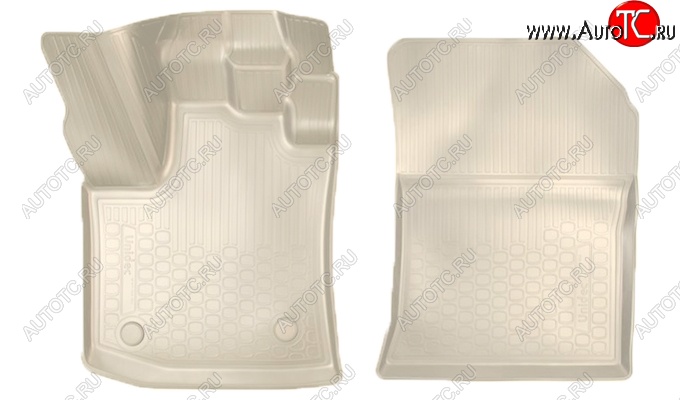 1 899 р. Коврики салонные Noplast (3D)  Renault Dokker (2012-2025) (Бежевый)  с доставкой в г. Кемерово