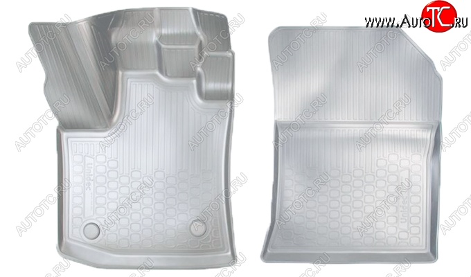 1 899 р. Коврики салонные Noplast (3D)  Renault Dokker (2012-2025) (Серые)  с доставкой в г. Кемерово