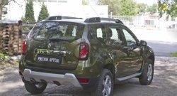 1 749 р. Защитная накладка на задний бампер RA v4 Renault Duster HS рестайлинг (2015-2021)  с доставкой в г. Кемерово. Увеличить фотографию 2