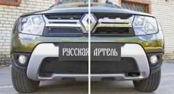 1 399 р. Защитная сетка решетки радиатора РА  Renault Duster  HS (2015-2021) рестайлинг  с доставкой в г. Кемерово. Увеличить фотографию 4