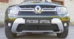 1 399 р. Защитная сетка решетки радиатора РА Renault Duster HS рестайлинг (2015-2021)  с доставкой в г. Кемерово. Увеличить фотографию 1