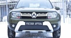 1 299 р. Зимняя заглушка решетки переднего бампера РА Renault Duster HS рестайлинг (2015-2021)  с доставкой в г. Кемерово. Увеличить фотографию 2