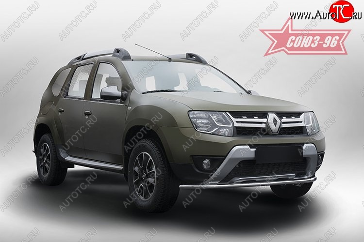 10 979 р. Защита переднего бампера (d42) Souz-96  Renault Duster  HS (2015-2021) рестайлинг  с доставкой в г. Кемерово