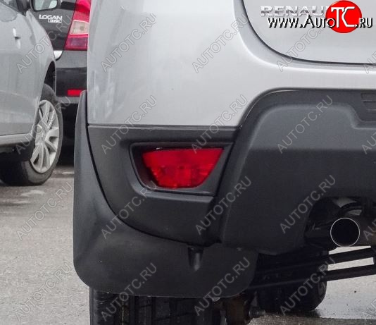 1 669 р. Брызговики Duster-Guard ЗАДНИЕ широкие (2 шт) RENAULT Duster 2016- Renault Duster HS рестайлинг (2015-2021)  с доставкой в г. Кемерово
