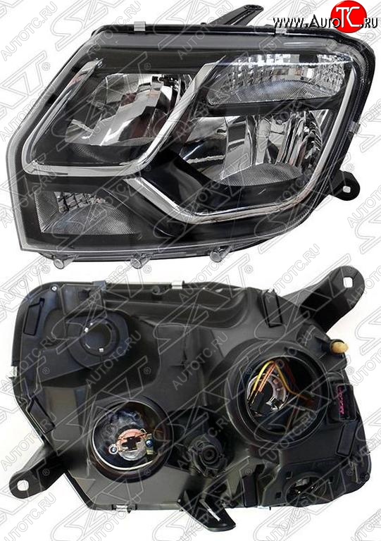 4 999 р. Левая фара SAT Renault Duster HS рестайлинг (2015-2021)  с доставкой в г. Кемерово