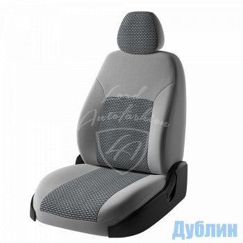 6 349 р. Чехлы для сидений Lord Autofashion Дублин (жаккард, 60/40) Renault Duster HS рестайлинг (2015-2021) (Оникс серый, вставка Сеул серый)  с доставкой в г. Кемерово. Увеличить фотографию 4