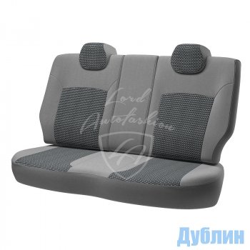 6 349 р. Чехлы для сидений Lord Autofashion Дублин (жаккард, 60/40) Renault Duster HS рестайлинг (2015-2021) (Оникс серый, вставка Сеул серый)  с доставкой в г. Кемерово. Увеличить фотографию 5