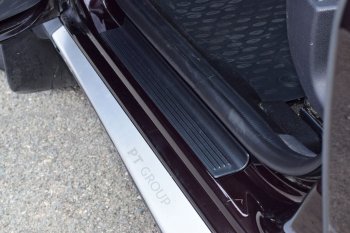 949 р. Пороги накладки передних дверей Petroil Tuning Renault Duster HS рестайлинг (2015-2021)  с доставкой в г. Кемерово. Увеличить фотографию 3