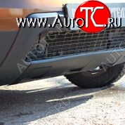 3 489 р. Накладка переднего бампера RA  Renault Duster  HS (2010-2015) дорестайлинг (Поверхность шагрень (черная))  с доставкой в г. Кемерово