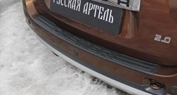 1 569 р. Защитная накладка на задний бампер RA v2 Renault Duster HS дорестайлинг (2010-2015)  с доставкой в г. Кемерово. Увеличить фотографию 2