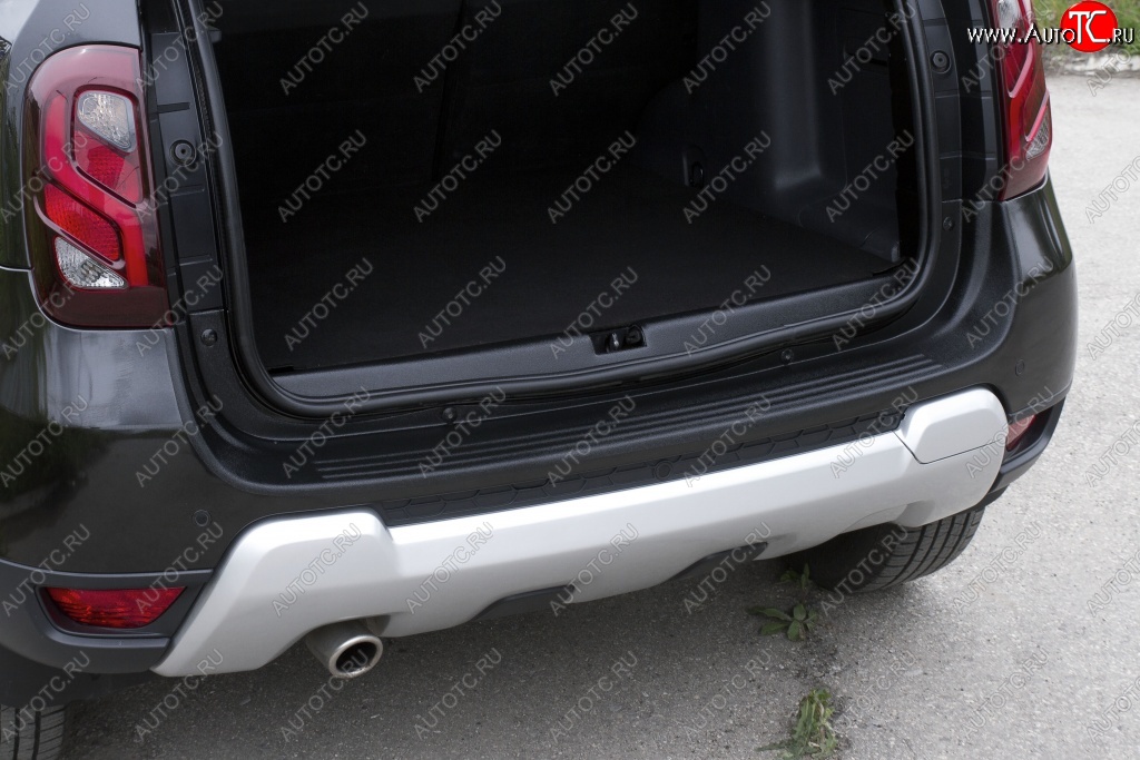 2 459 р. Защитная накладка на задний бампер RA Renault Duster HS рестайлинг (2015-2021)  с доставкой в г. Кемерово