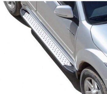Порожки для ног Бумер (алюминий) Renault Duster  HS (2010-2015) дорестайлинг