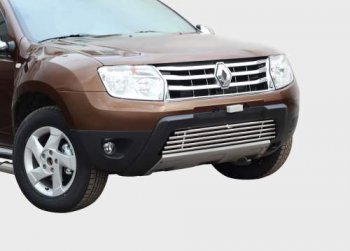 1 439 р. Декоративный элемент воздухозаборника Souz96 Renault Duster HS дорестайлинг (2010-2015) (хром загл. d16)  с доставкой в г. Кемерово. Увеличить фотографию 1