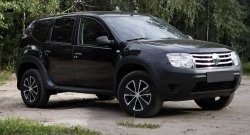 7 649 р. Накладки арок RA (комплект) Renault Duster HS дорестайлинг (2010-2015) (Поверхность шагрень)  с доставкой в г. Кемерово. Увеличить фотографию 2