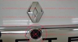 1 549 р. Накладка на пятую дверь Антихром Kart RS Renault Duster HS дорестайлинг (2010-2015) (Тисненный пластик)  с доставкой в г. Кемерово. Увеличить фотографию 3