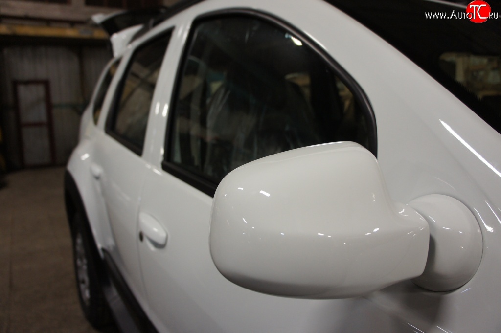 2 999 р. Накладки на зеркала и основания Drive Renault Duster HS дорестайлинг (2010-2015) (Неокрашенные)  с доставкой в г. Кемерово