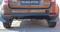 4 999 р. Накладка на задний бампер RA Renault Duster HS дорестайлинг (2010-2015) (Поверхность шагрень (серый металлик))  с доставкой в г. Кемерово. Увеличить фотографию 5