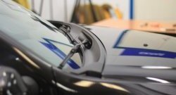 2 679 р. Обтекатель дворников на автомобиль Petroil Tuning  Renault Duster  HS (2010-2015) дорестайлинг (Текстурная поверхность)  с доставкой в г. Кемерово. Увеличить фотографию 3
