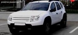 4 599 р. Решётка радиатора Next №1 Renault Duster HS дорестайлинг (2010-2015) (Неокрашенная)  с доставкой в г. Кемерово. Увеличить фотографию 2