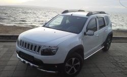3 299 р. Решётка радиатора Sport  Renault Duster  HS (2010-2021) дорестайлинг, рестайлинг (Неокрашенная)  с доставкой в г. Кемерово. Увеличить фотографию 2