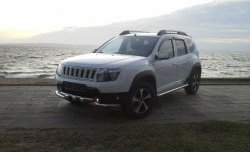 3 299 р. Решётка радиатора Sport  Renault Duster  HS (2010-2021) дорестайлинг, рестайлинг (Неокрашенная)  с доставкой в г. Кемерово. Увеличить фотографию 3