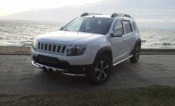 3 299 р. Решётка радиатора Sport  Renault Duster  HS (2010-2021) дорестайлинг, рестайлинг (Неокрашенная)  с доставкой в г. Кемерово. Увеличить фотографию 4