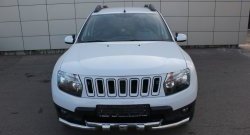 3 299 р. Решётка радиатора Sport  Renault Duster  HS (2010-2021) дорестайлинг, рестайлинг (Неокрашенная)  с доставкой в г. Кемерово. Увеличить фотографию 6