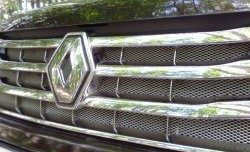 749 р. Защитная сетка решетки радиатора РА (черная) Renault Duster HS дорестайлинг (2010-2015)  с доставкой в г. Кемерово. Увеличить фотографию 2