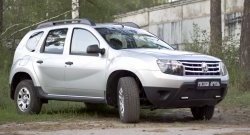 2 249 р. Защитная сетка решетки переднего бампера (с дхо без обвеса) РА Renault Duster HS дорестайлинг (2010-2015)  с доставкой в г. Кемерово. Увеличить фотографию 2