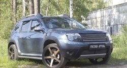 2 589 р. Защитная сетка решетки переднего бампера (с обвесом без дхо) РА  Renault Duster  HS (2010-2015) дорестайлинг  с доставкой в г. Кемерово. Увеличить фотографию 2