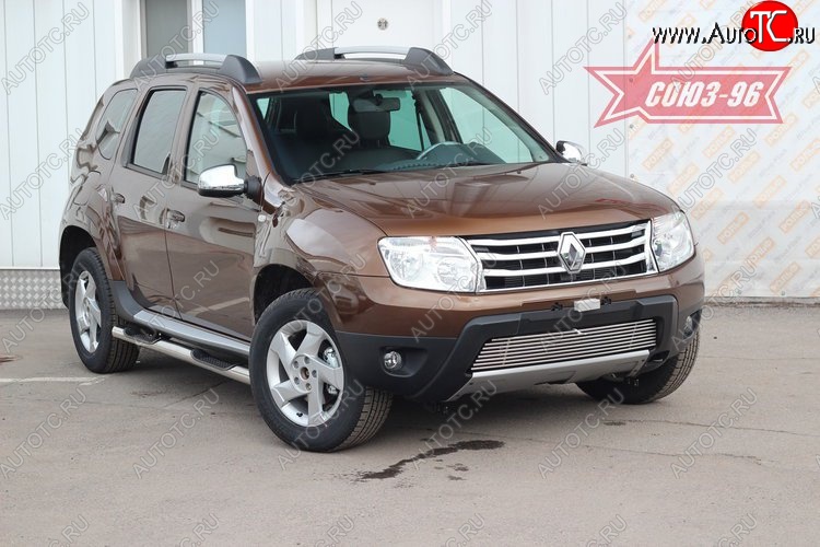 5 399 р. Декоративный элемент воздухозаборника Souz-96 (d10) Renault Duster HS дорестайлинг (2010-2015) (Для машин без ДХО)  с доставкой в г. Кемерово