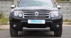 1 049 р. Заглушка в воздухозаборник бампера Kart RS Renault Duster HS дорестайлинг (2010-2015) (Заглушка под ДХО снизу, Тисненные)  с доставкой в г. Кемерово. Увеличить фотографию 4