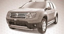 Одинарная защита переднего бампера диаметром 42 мм Slitkoff Renault Duster  HS (2010-2015) дорестайлинг