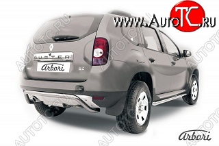 17 799 р. Защита заднего бампера Arbori Renault Duster HS дорестайлинг (2010-2015)  с доставкой в г. Кемерово