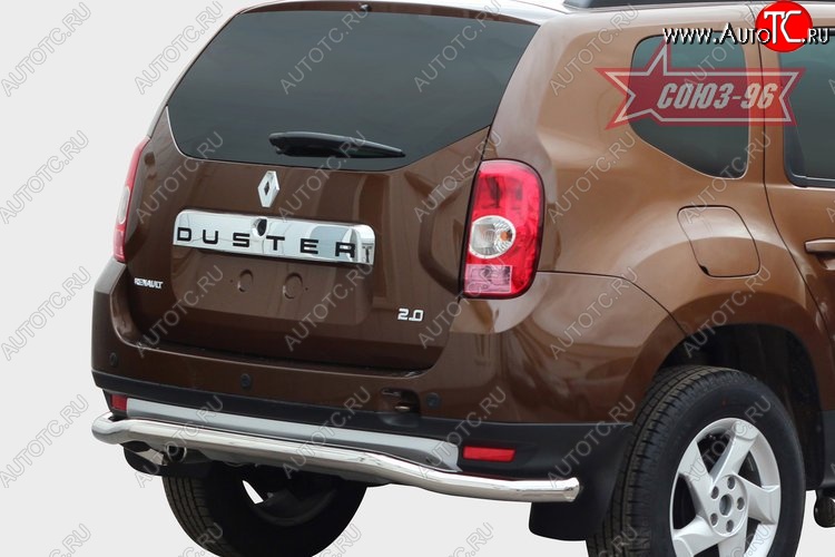 9 899 р. Защита заднего бампера Souz-96 (d60)  Renault Duster  HS (2010-2015) дорестайлинг  с доставкой в г. Кемерово
