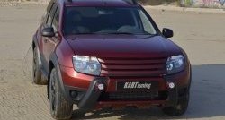 8 549 р. Накладка-кенгурятник Kart RS Renault Duster HS дорестайлинг (2010-2015) (Неокрашенная)  с доставкой в г. Кемерово. Увеличить фотографию 6