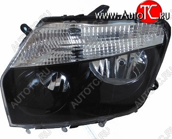 2 949 р. Фара BRIGHTROAD (под эл. корректор, черная, левая) Renault Duster HS дорестайлинг (2010-2015)  с доставкой в г. Кемерово