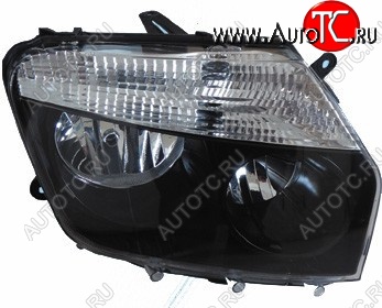 3 099 р. Фара BRIGHTROAD (под эл, корректор, черная, правая) Renault Duster HS дорестайлинг (2010-2015)  с доставкой в г. Кемерово