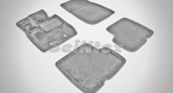 Износостойкие коврики в салон SeiNtex Premium 3D 4 шт. (ворсовые, серые) Renault Duster  HS (2010-2015) дорестайлинг