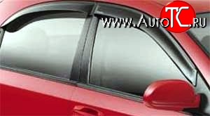611 р. Дефлекторы окон (ветровики) Novline 4 шт Renault Fluence дорестайлинг (2010-2012)  с доставкой в г. Кемерово