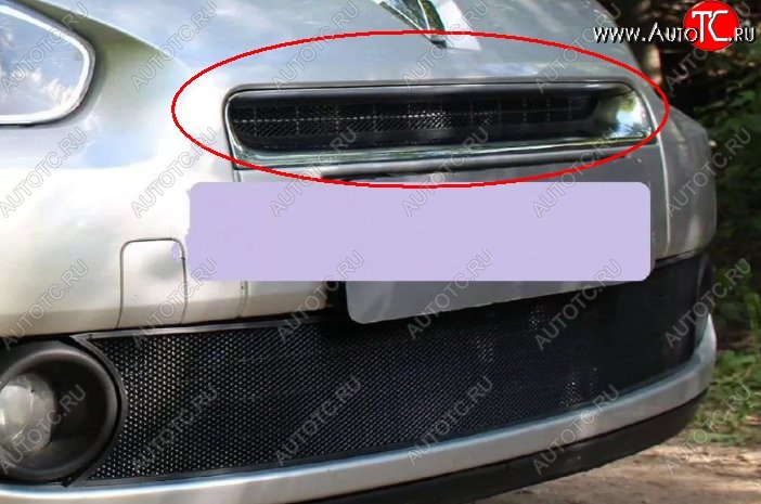 1 469 р. Сетка в решетку радиатора Russtal Renault Fluence дорестайлинг (2010-2012) (черная)  с доставкой в г. Кемерово