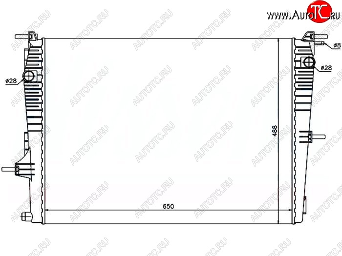 7 749 р. Радиатор двигателя SAT Renault Scenic 3 рестайлинг (2012-2016)  с доставкой в г. Кемерово